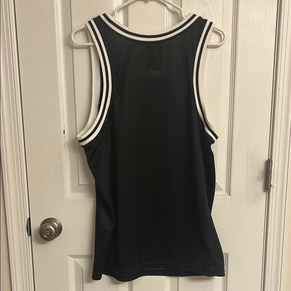 Champion Black White Athletic Tank Top Polyester Size Medium - Picture 4 of 8